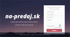 Desktop Screenshot of knihy.na-predaj.sk